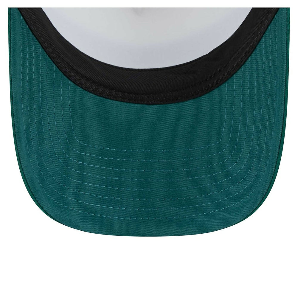 Philadelphia Eagles New Era Youth Sport Night Color Block 9FORTY A-Frame Trucker Adjustable Hat - Midnight Green outlet