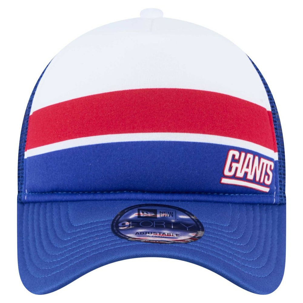 New York Giants New Era Youth Sport Night Color Block 9FORTY A-Frame Trucker Adjustable Hat - Royal on sale