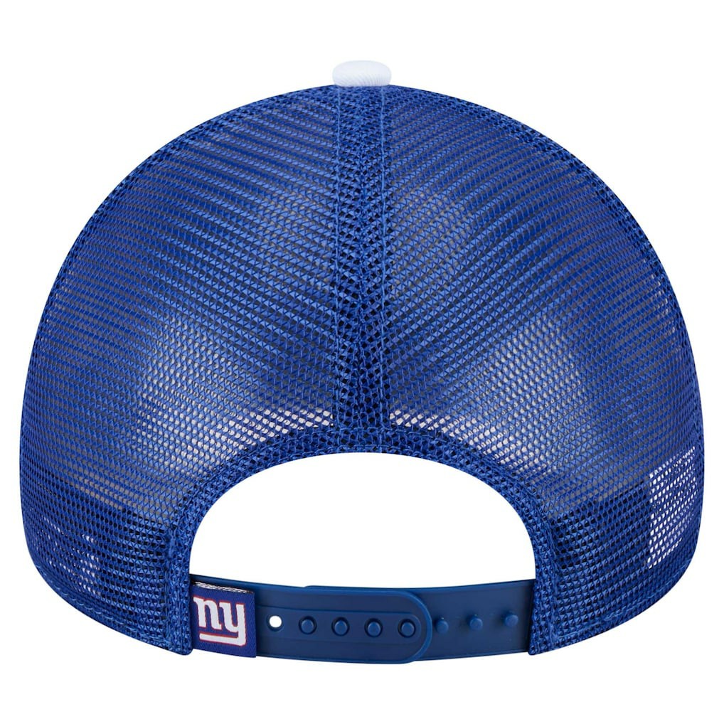 New York Giants New Era Youth Sport Night Color Block 9FORTY A-Frame Trucker Adjustable Hat - Royal on sale