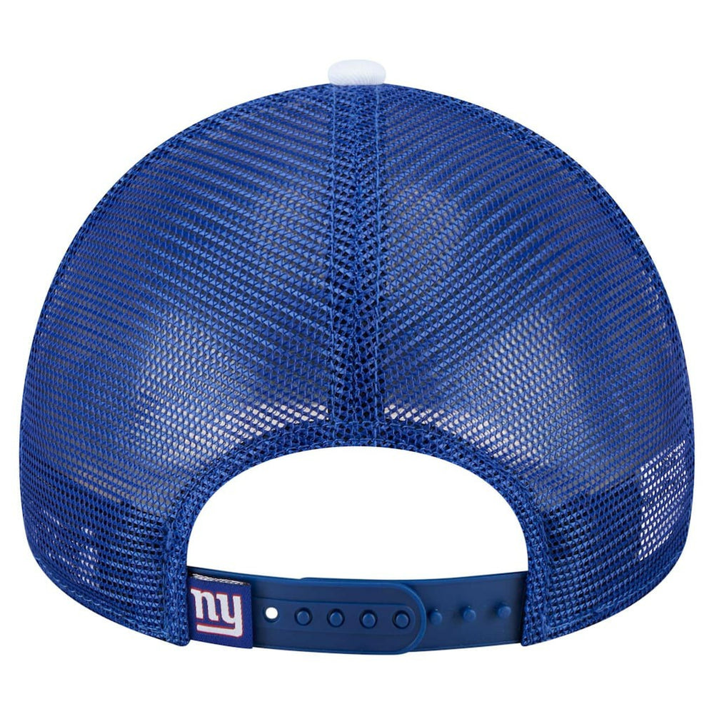 New York Giants New Era Youth Sport Night Color Block 9FORTY A-Frame Trucker Adjustable Hat - Royal on sale