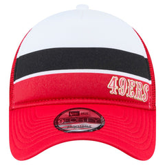 San Francisco 49ers New Era Youth Sport Night Color Block 9FORTY A-Frame Trucker Adjustable Hat - Scarlet cheap