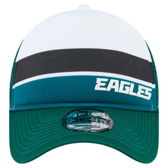 Philadelphia Eagles New Era Preschool Sport Night Color Block 9FORTY A-Frame Trucker Adjustable Hat - Midnight Green sale