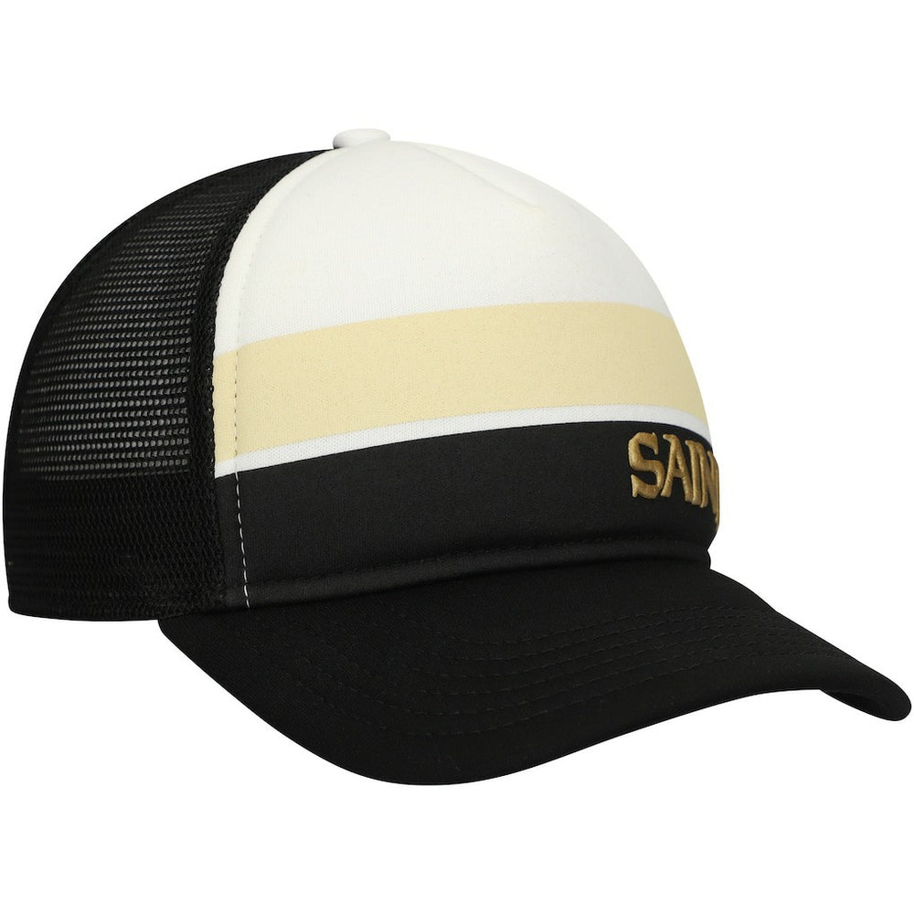 New Orleans Saints New Era Preschool Sport Night Color Block 9FORTY A-Frame Trucker Adjustable Hat - Black online