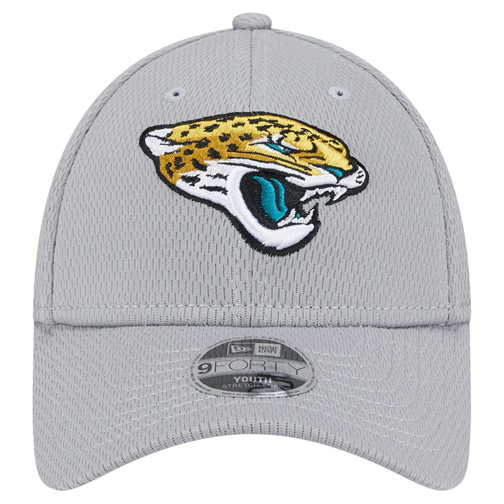 Jacksonville Jaguars New Era Youth Main 9FORTY Adjustable Hat - Gray for sale
