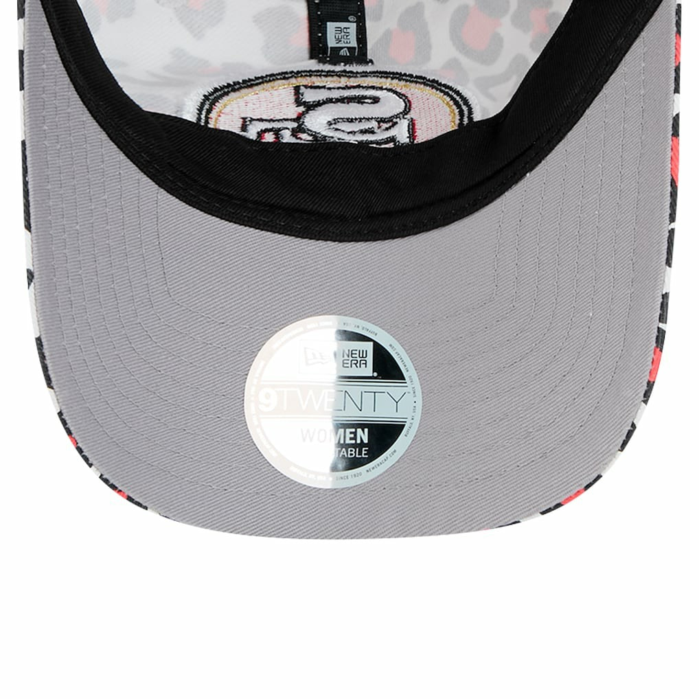 San Francisco 49ers New Era Girls Youth Active Leopard 9TWENTY Adjustable Hat - White outlet