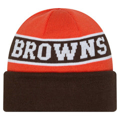 Cleveland Browns New Era Youth Active Reversible Cuffed Knit Hat - Brown discount