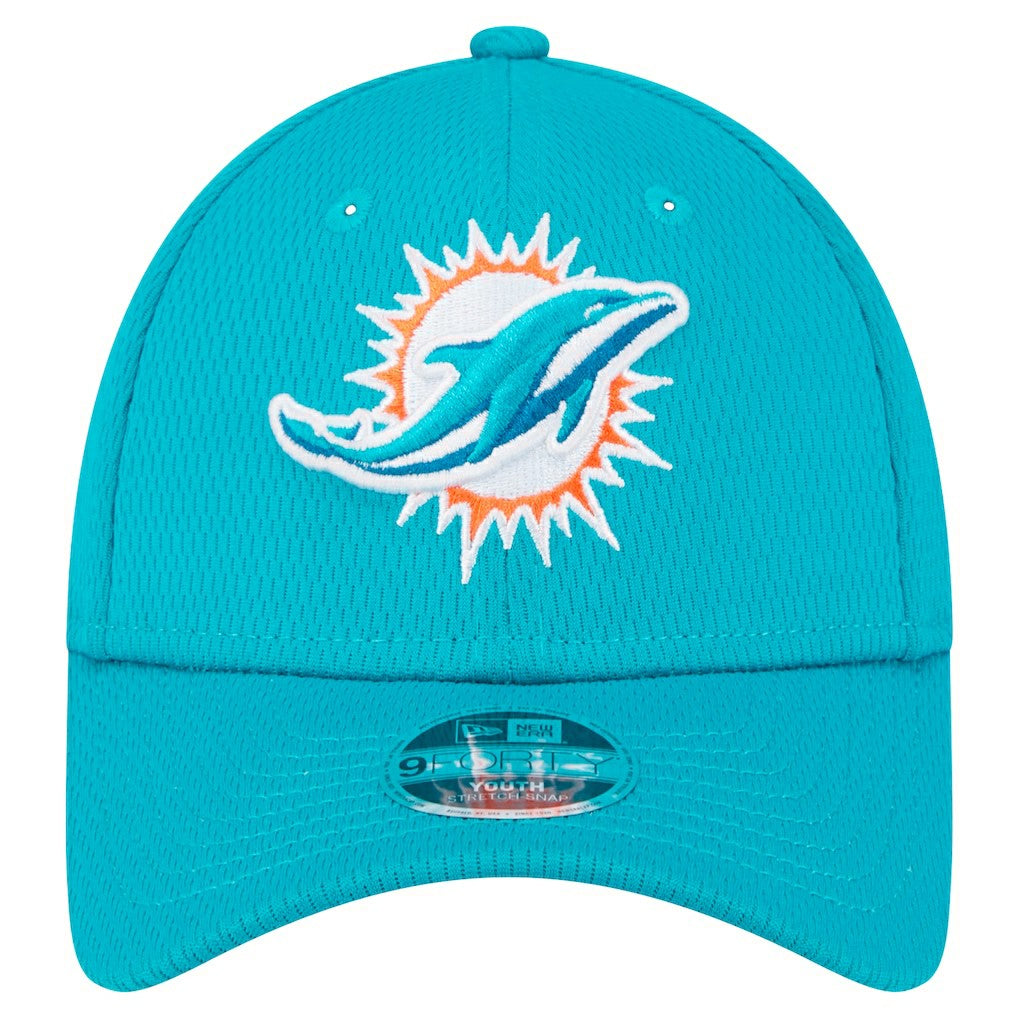 Miami Dolphins New Era Preschool Main 9FORTY Adjustable Hat - Aqua sale