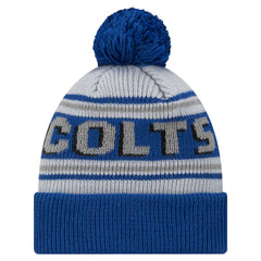 Indianapolis Colts New Era Youth Main Cuffed Knit Hat with Pom - Royal cheap
