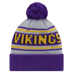 Minnesota Vikings New Era Youth Main Cuffed Knit Hat with Pom - Purple outlet
