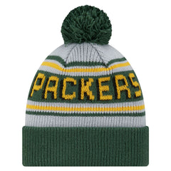 Green Bay Packers New Era Youth Main Cuffed Knit Hat with Pom - Green sale
