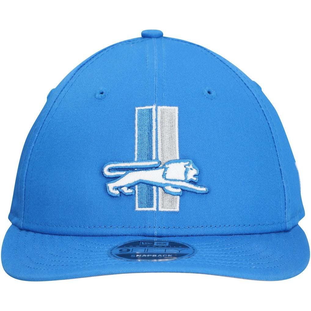 Detroit Lions New Era Main Low Profile 9FIFTY Snapback Hat - Blue on sale