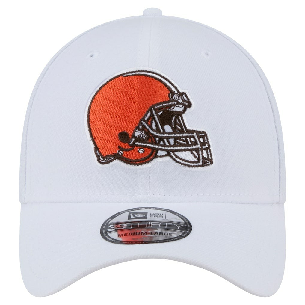Cleveland Browns New Era Main 39THIRTY Flex Hat - White on sale