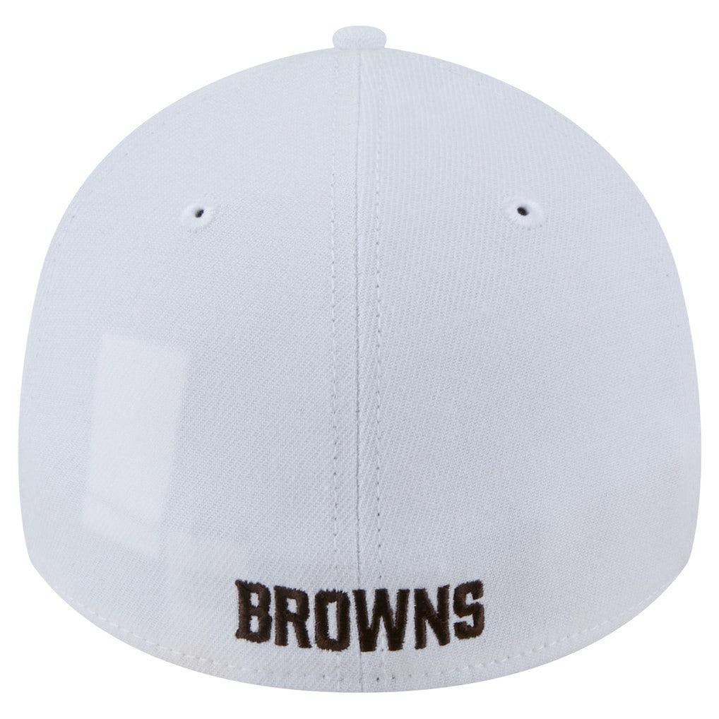 Cleveland Browns New Era Main 39THIRTY Flex Hat - White on sale