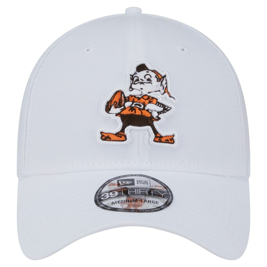 Cleveland Browns New Era Throwback 39THIRTY Flex Hat - White online