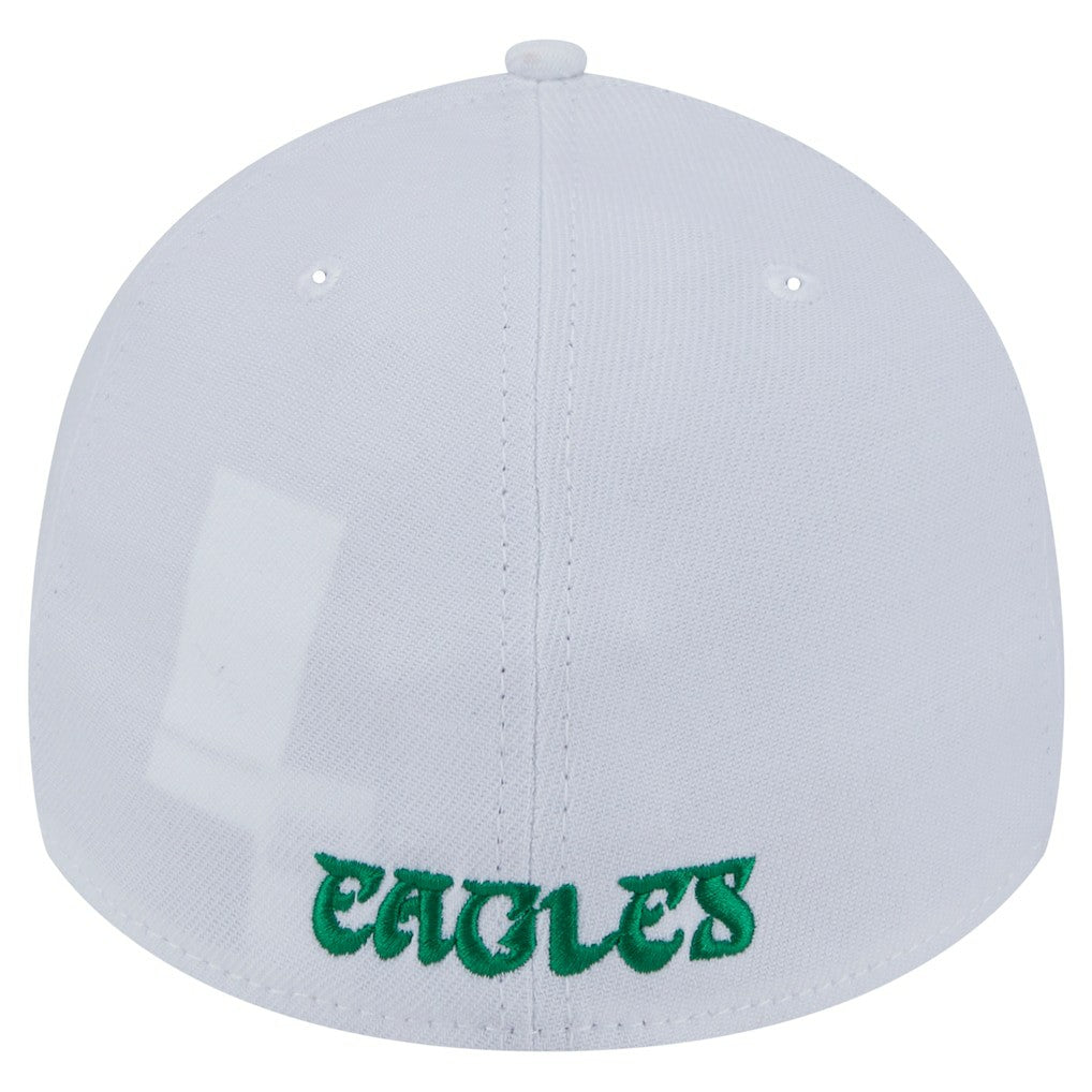 Philadelphia Eagles New Era Throwback 39THIRTY Flex Hat - White cheap