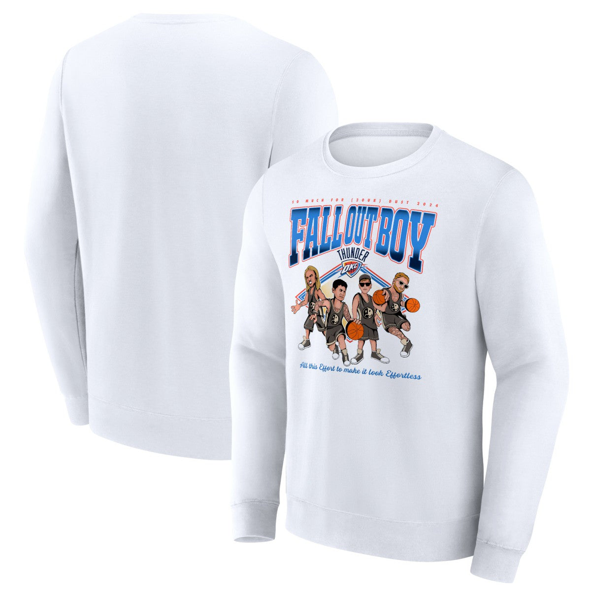 Fall Out Boy x Oklahoma City Thunder So Much For (2our) Dust Fleece Pullover Sweatshirt - White | Fanatics online