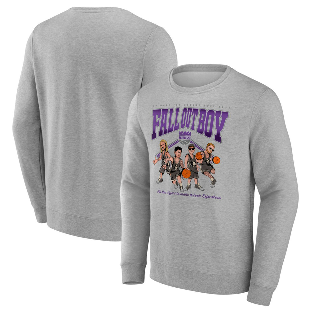 Fall Out Boy x Sacramento Kings So Much For (2our) Dust Fleece Pullover Sweatshirt - Gray | Fanatics outlet