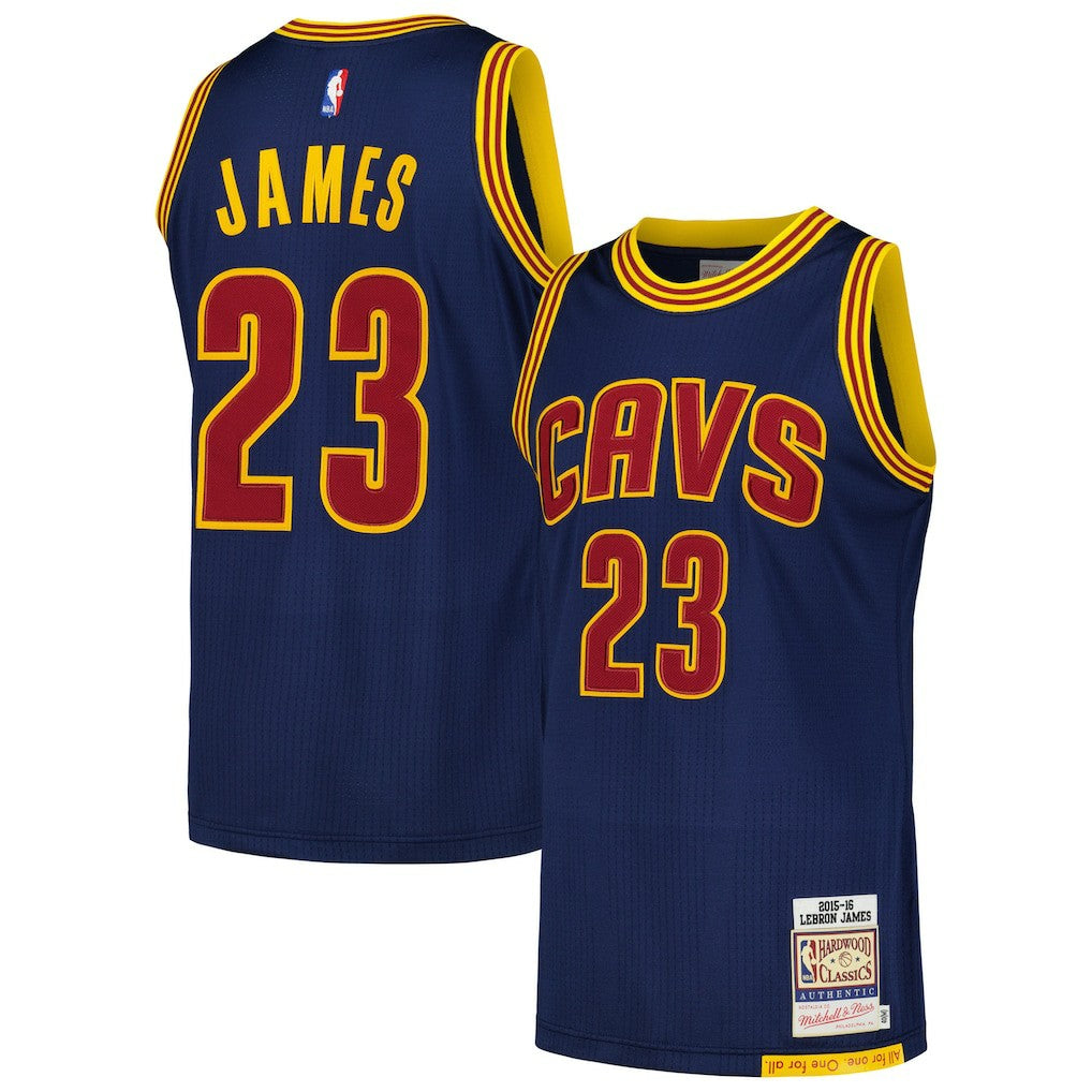 LeBron James Cleveland Cavaliers 2015/16 Hardwood Classics Authentic Jersey sale - Navy | Mitchell & Ness on sale