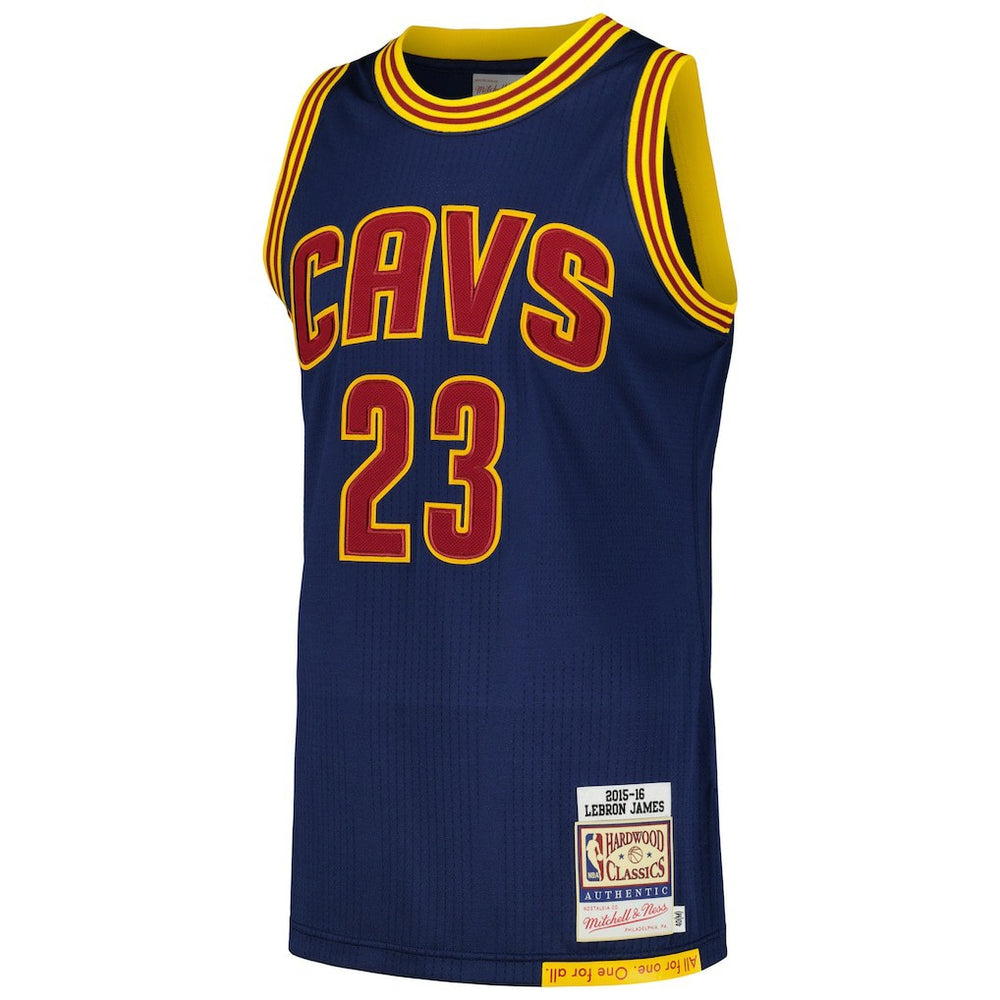 LeBron James Cleveland Cavaliers 2015/16 Hardwood Classics Authentic Jersey sale - Navy | Mitchell & Ness on sale