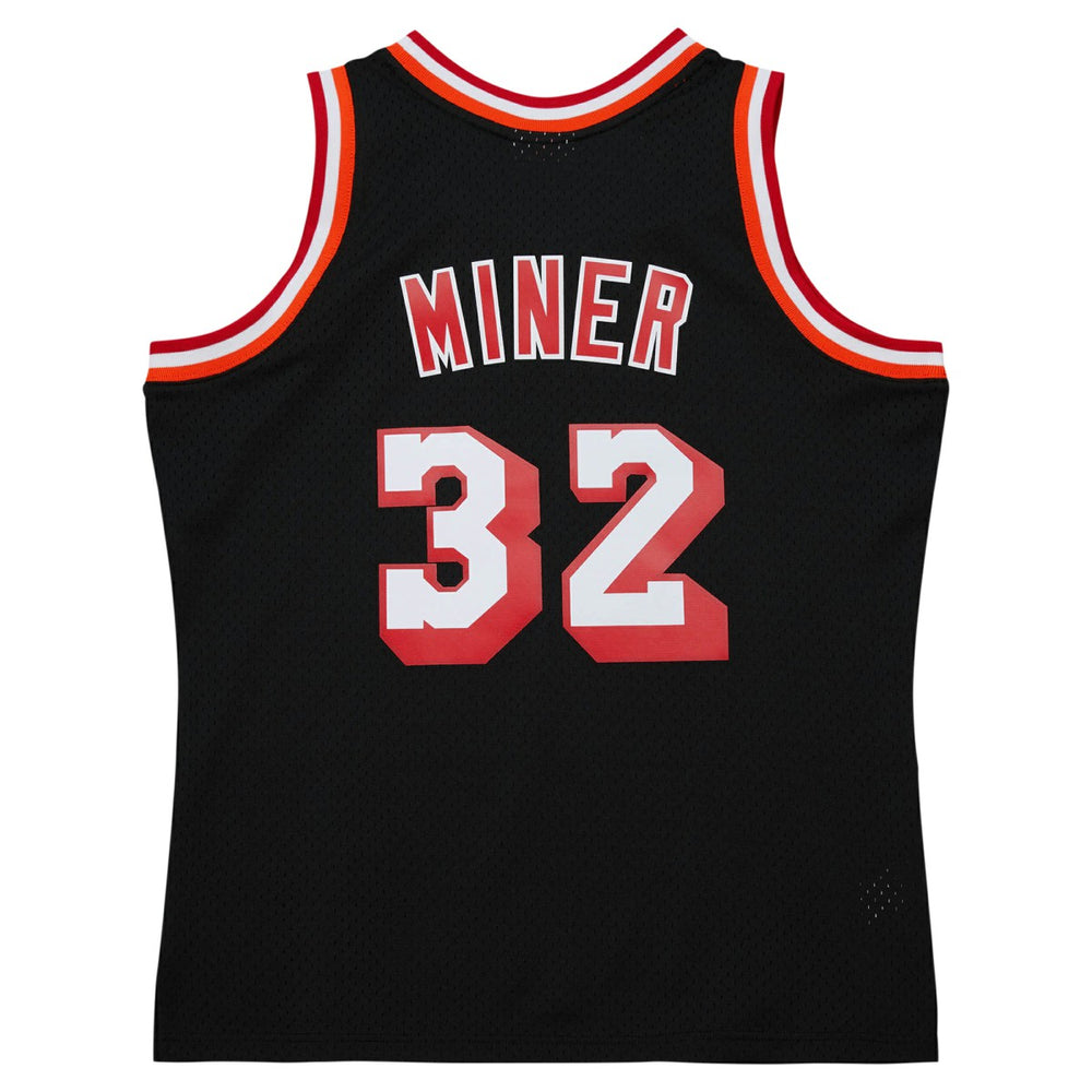 Harold Miner Miami Heat 1992/93 Hardwood Classics Swingman Throwback Jersey - Black | Mitchell & Ness for sale
