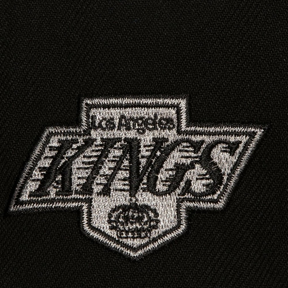 Los Angeles Kings Mitchell & Ness Retro Script Colorblock Snapback Hat Black