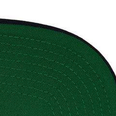 Pittsburgh Penguins Mitchell & Ness Retro Script Colorblock Snapback Hat Navy