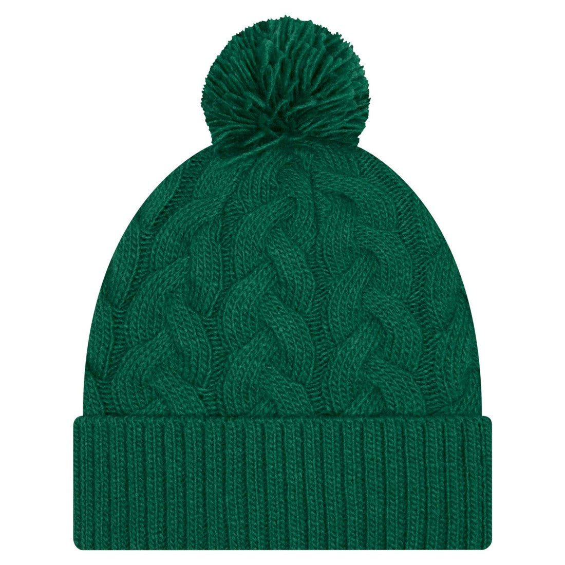New York Jets New Era Women's Cable Cuffed Knit Hat with Pom - Green discount
