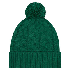 New York Jets New Era Women's Cable Cuffed Knit Hat with Pom - Green discount