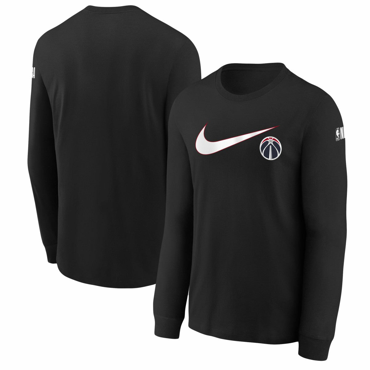 Washington Wizards Youth Swoosh Long Sleeve T-Shirt - Black | Nike cheap