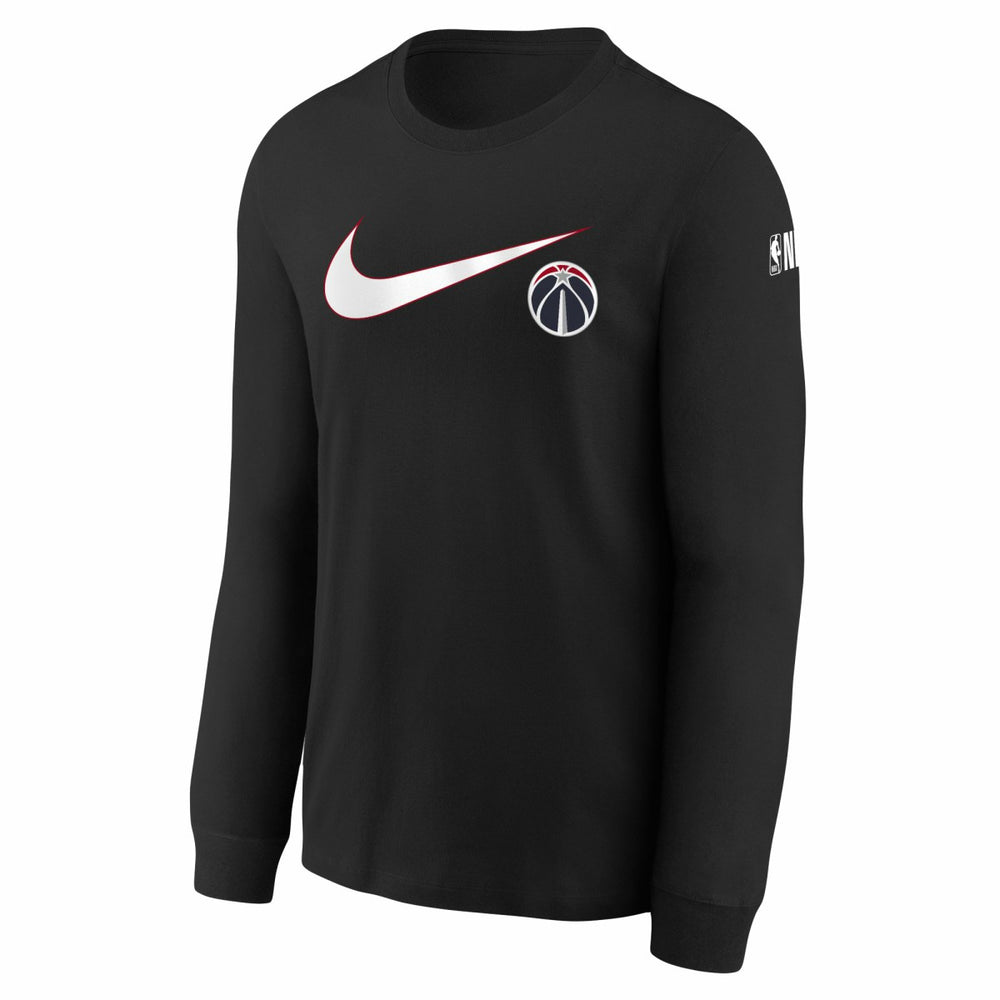 Washington Wizards Youth Swoosh Long Sleeve T-Shirt - Black | Nike cheap