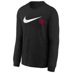 Toronto Raptors Youth Swoosh Long Sleeve T-Shirt - Black | Nike outlet