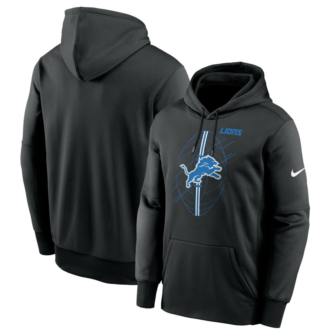 Detroit Lions Team Performance Pullover Hoodie - Black | Nike on sale