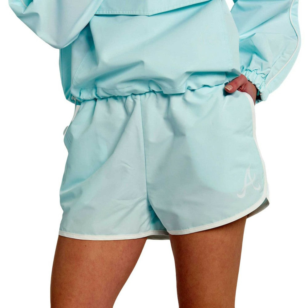 Atlanta Braves Lusso Women's Nina Shorts - Light Blue