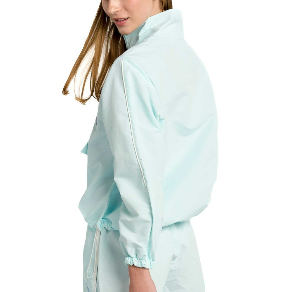 Los Angeles Dodgers Lusso Women's Parker Half-Zip Jacket - Light Blue