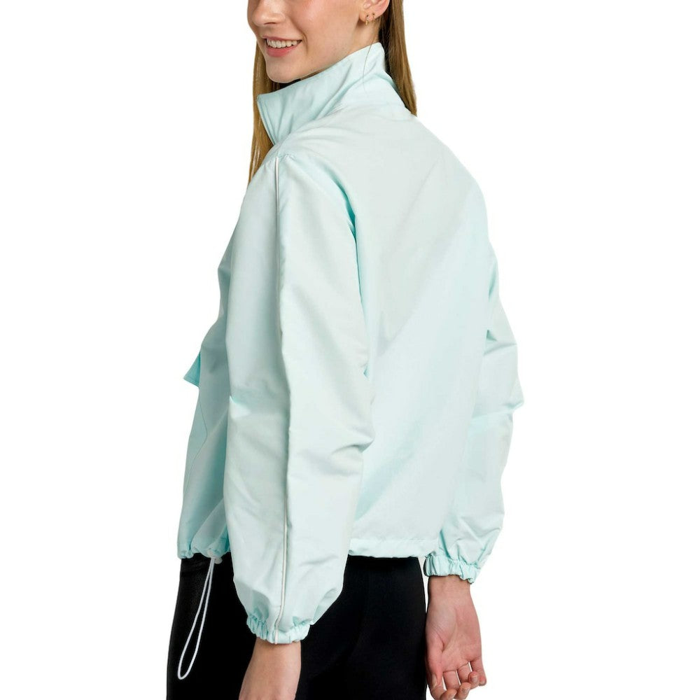 New York Yankees Lusso Women's Parker Half-Zip Jacket - Light Blue