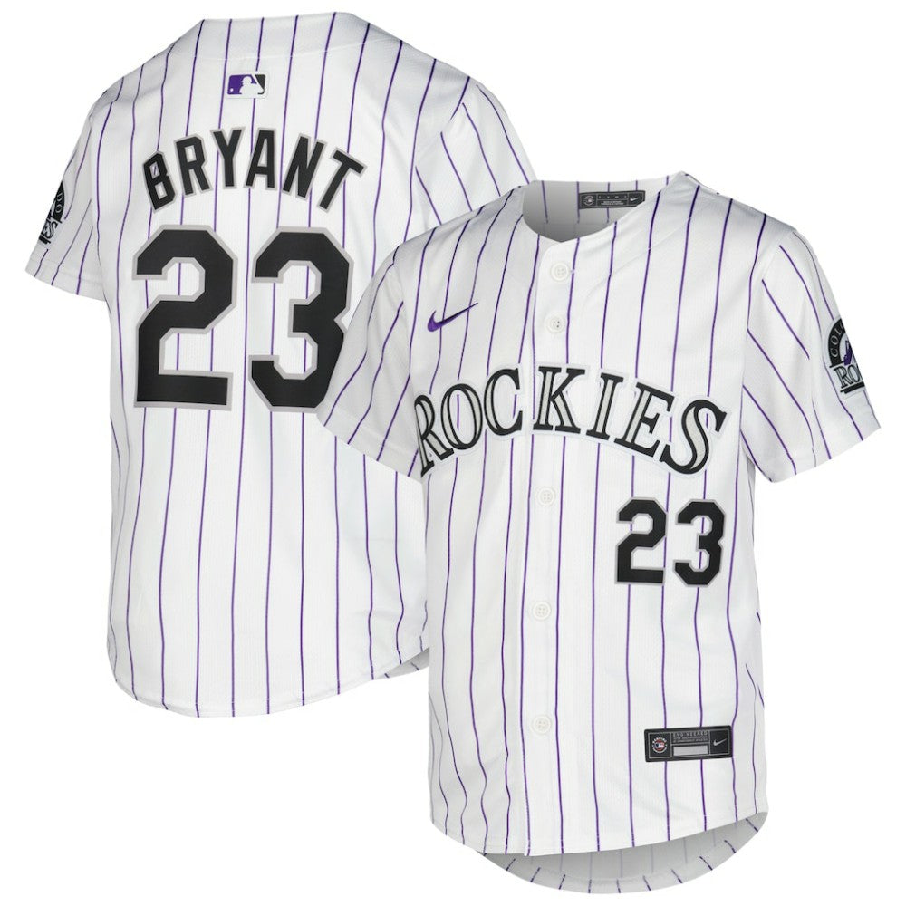 Kris Bryant Colorado Rockies Youth Home Limited Player Jersey - White | Nike