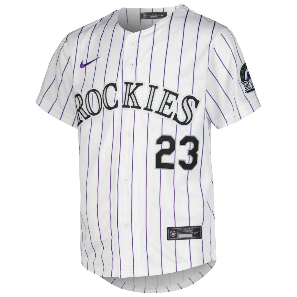 Kris Bryant Colorado Rockies Youth Home Limited Player Jersey - White | Nike