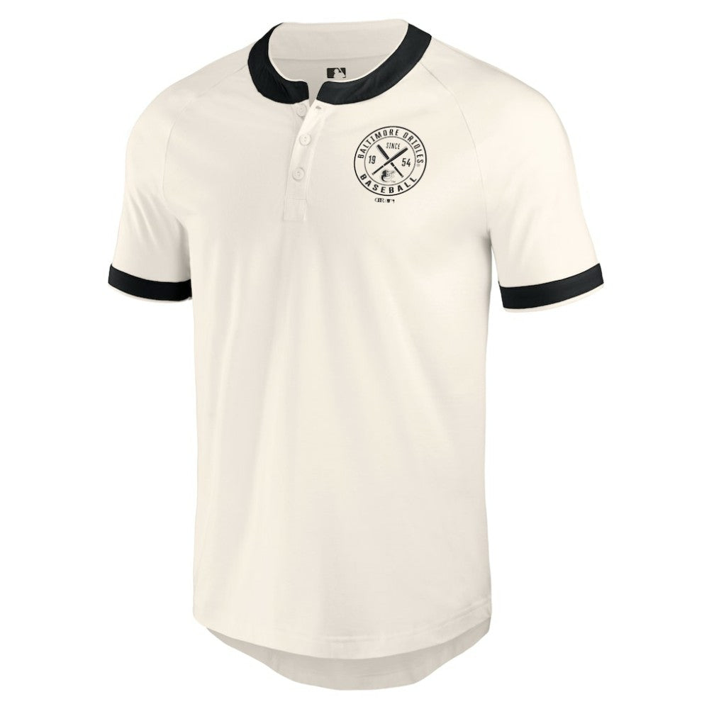 Baltimore Orioles Darius Rucker Collection Henley Raglan T-Shirt - White