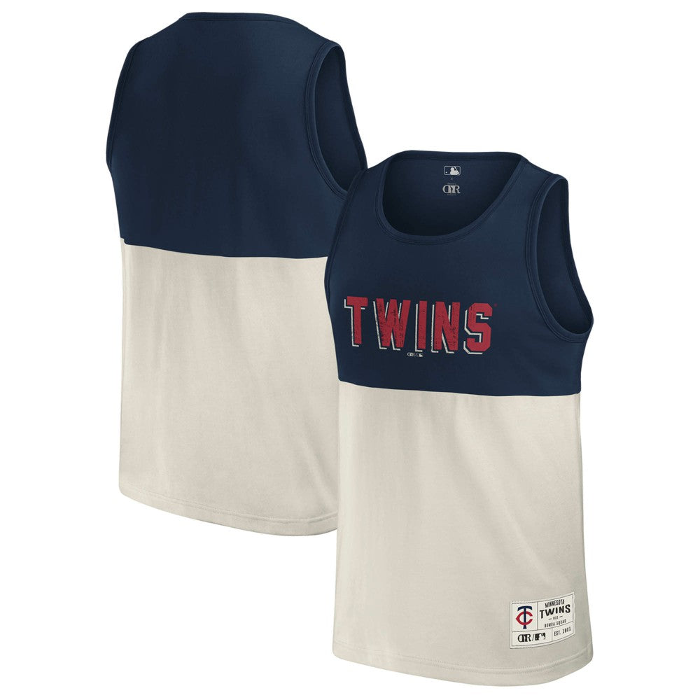 Minnesota Twins Darius Rucker Collection Colorblock Tank Top - Navy