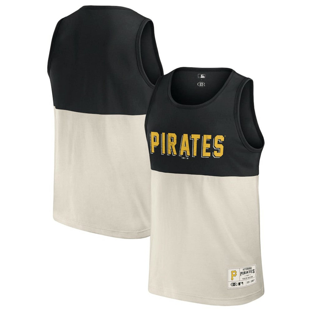 Pittsburgh Pirates Darius Rucker Collection Colorblock Tank Top - Black