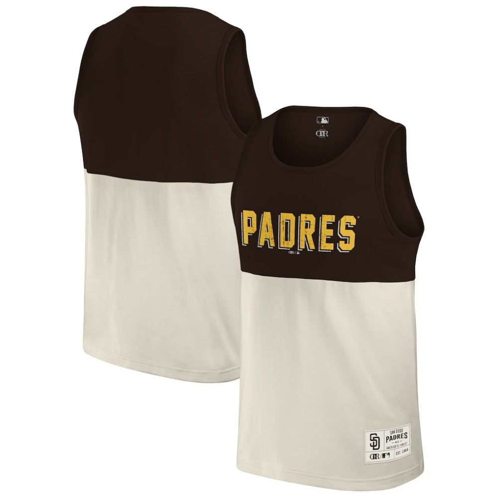 San Diego Padres Darius Rucker Collection Colorblock Tank Top - Brown