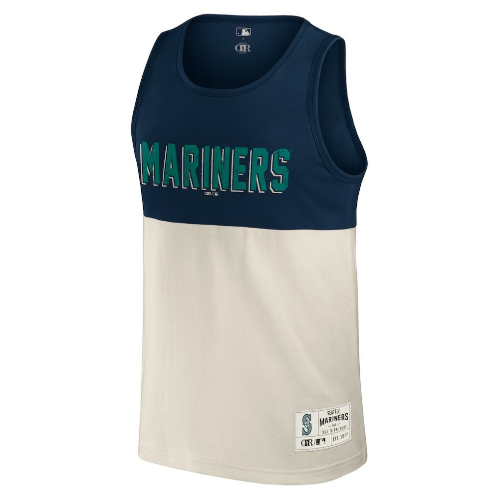 Seattle Mariners Darius Rucker Collection Colorblock Tank Top - Navy