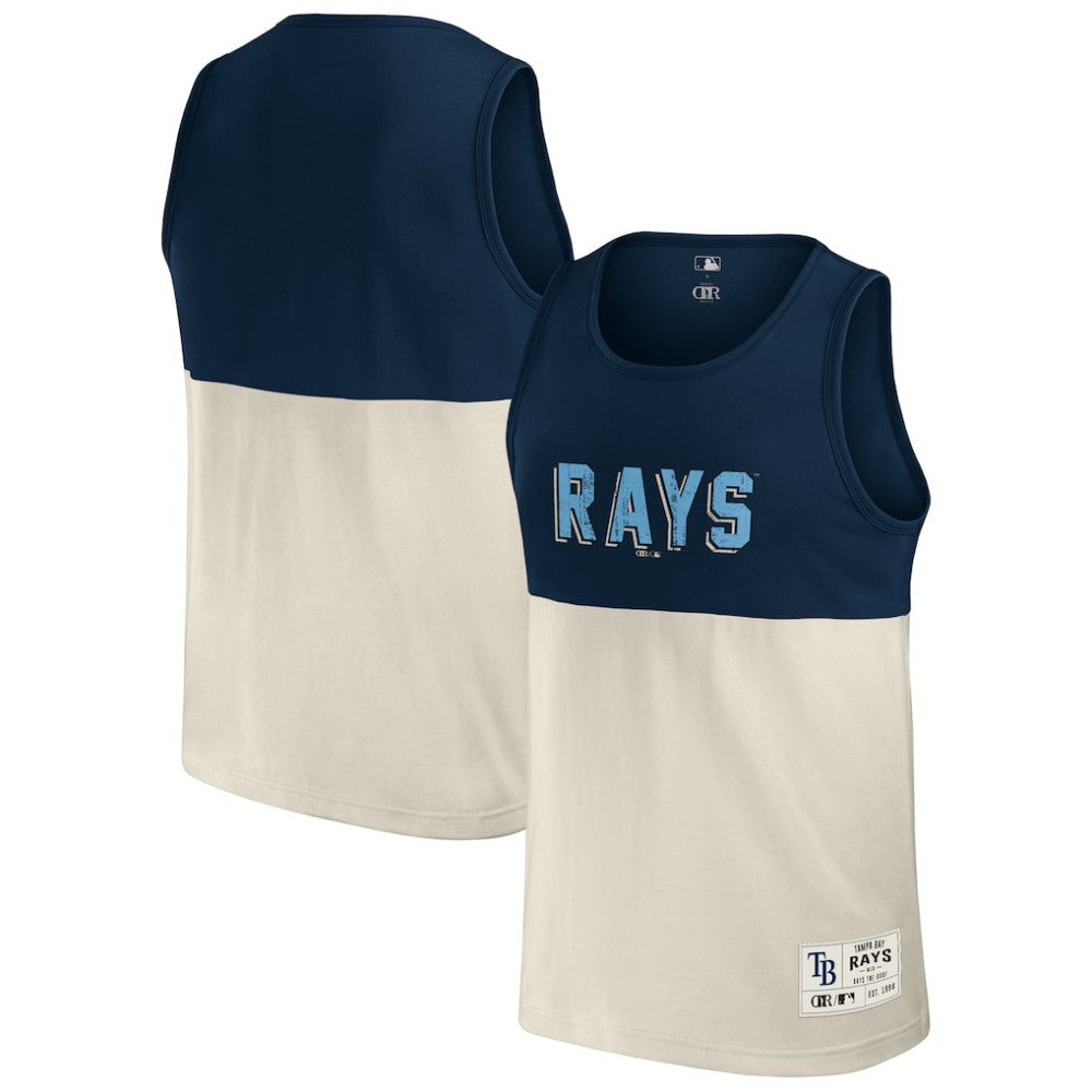 Tampa Bay Rays Darius Rucker Collection Colorblock Tank Top - Navy
