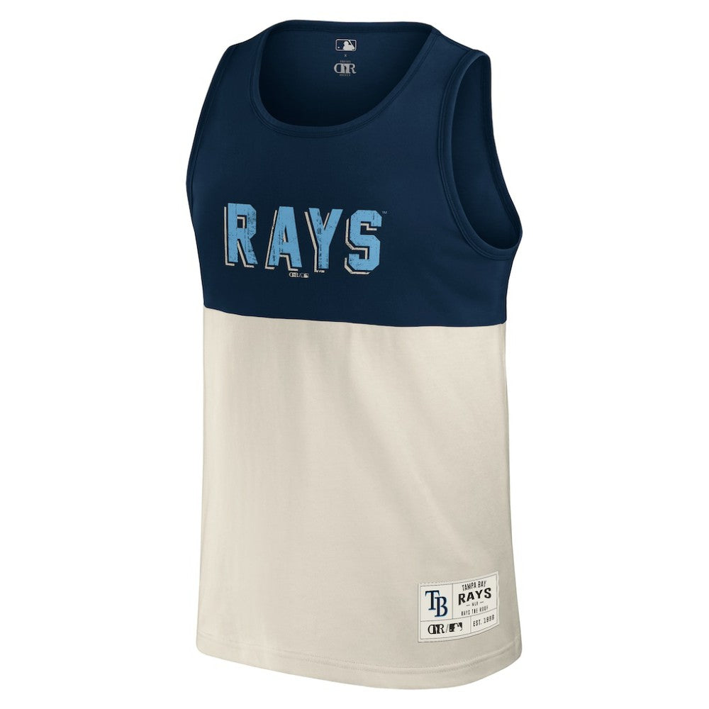 Tampa Bay Rays Darius Rucker Collection Colorblock Tank Top - Navy