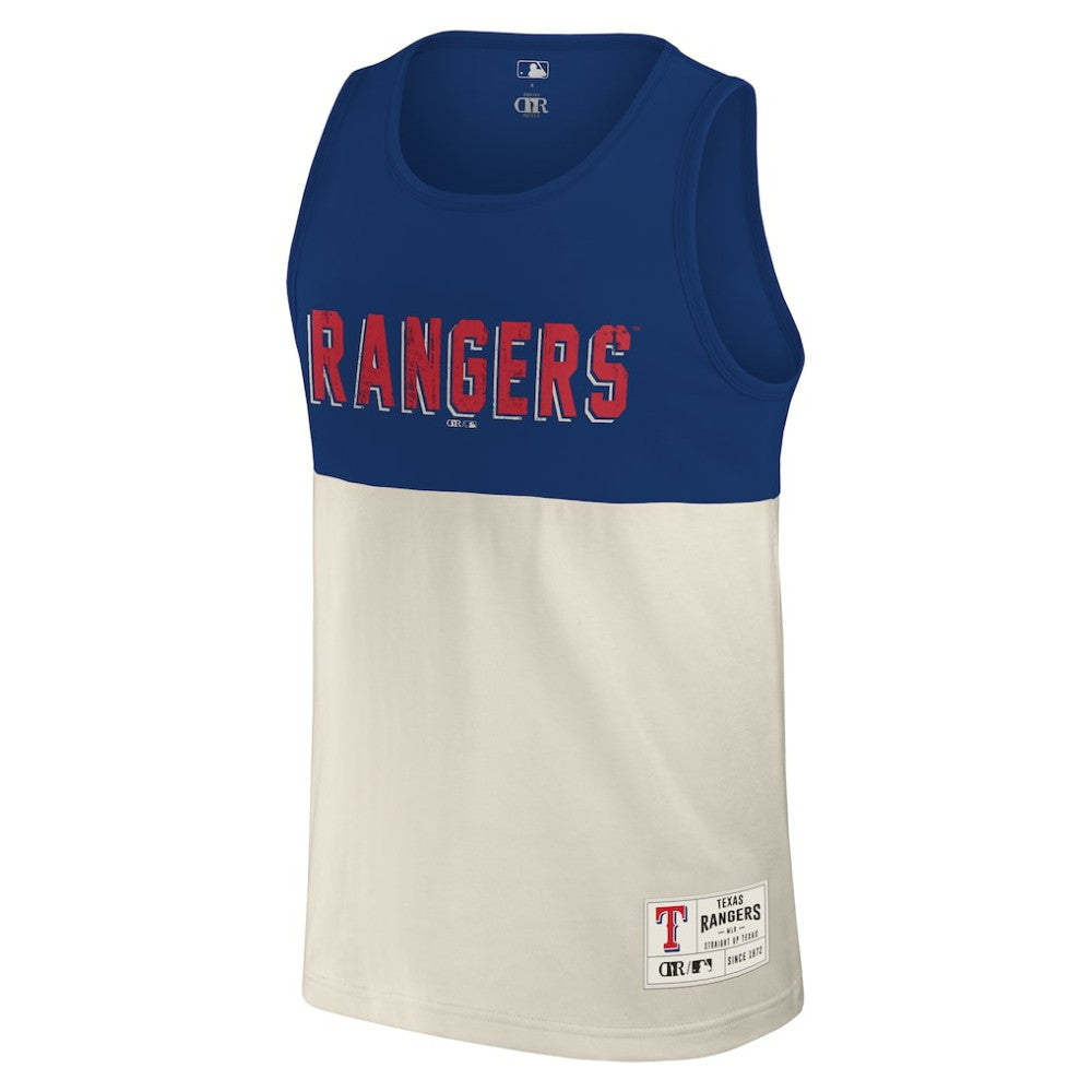 Texas Rangers Darius Rucker Collection Colorblock Tank Top - Royal