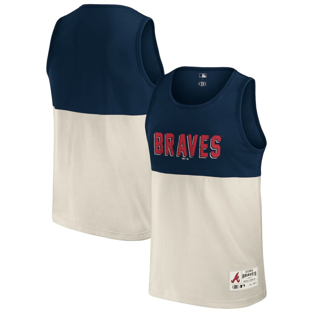 Atlanta Braves Darius Rucker Collection Colorblock Tank Top - Navy