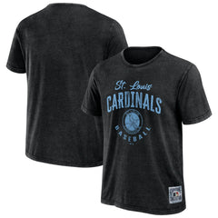 St. Louis Cardinals Darius Rucker Collection Cooperstown Collection Washed T-Shirt - Heather Black