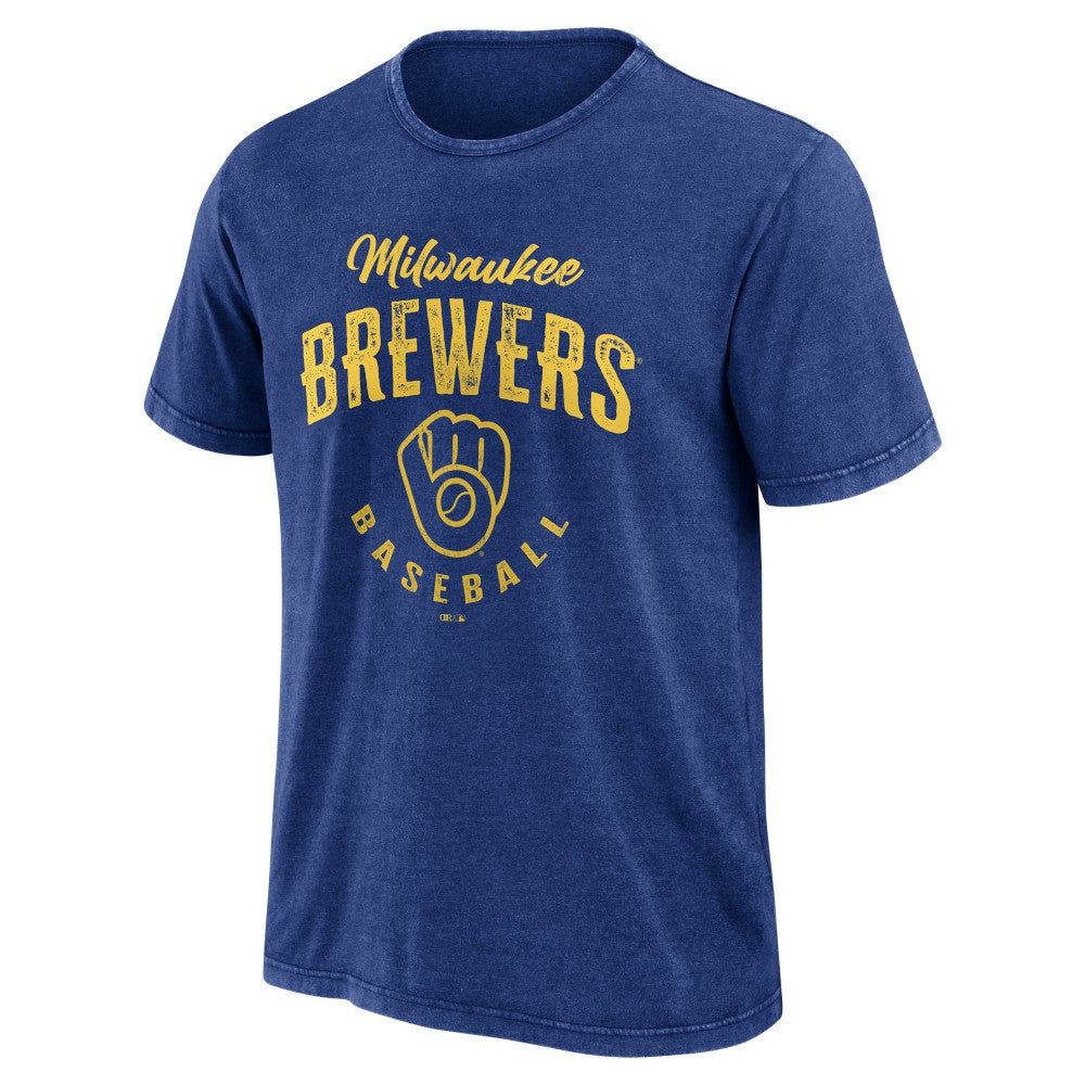 Milwaukee Brewers Darius Rucker Collection Cooperstown Collection Washed T-Shirt - Heather Royal
