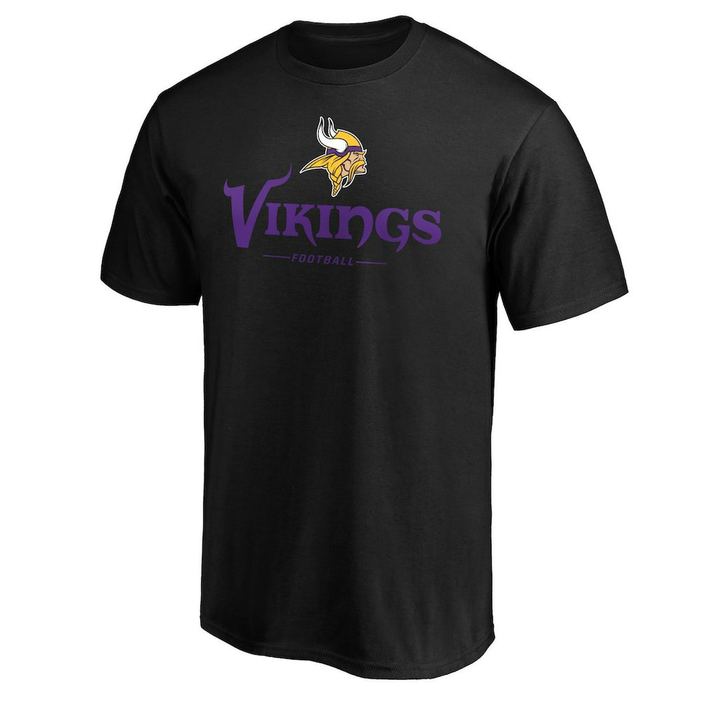 Minnesota Vikings Team Lockup T-Shirt - Black cheap