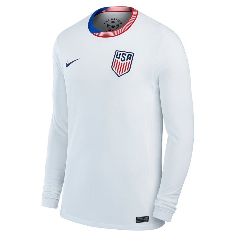 USMNT 2024 Home Replica Long Sleeve Jersey - White | Nike outlet